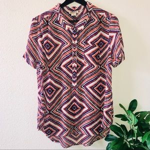 Lucky Brand Geometric Print Shirt